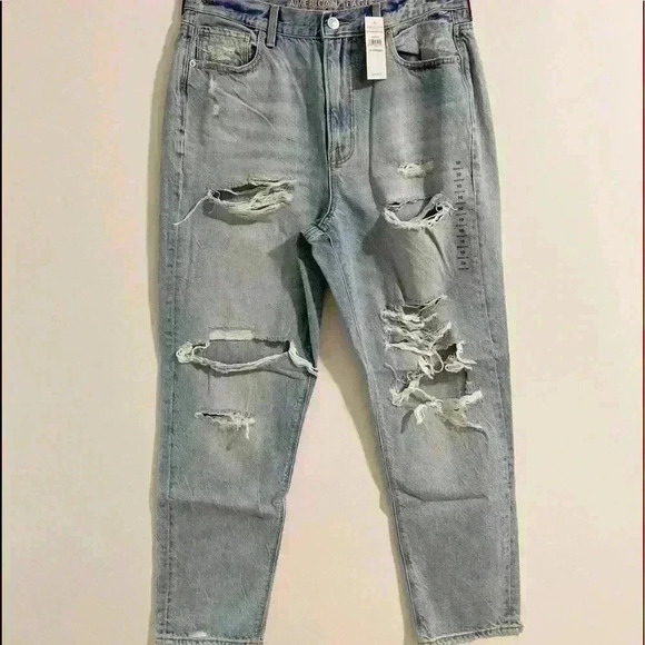 American Eagle Ripped Mom High Rise Jean - Picture 2 of 11